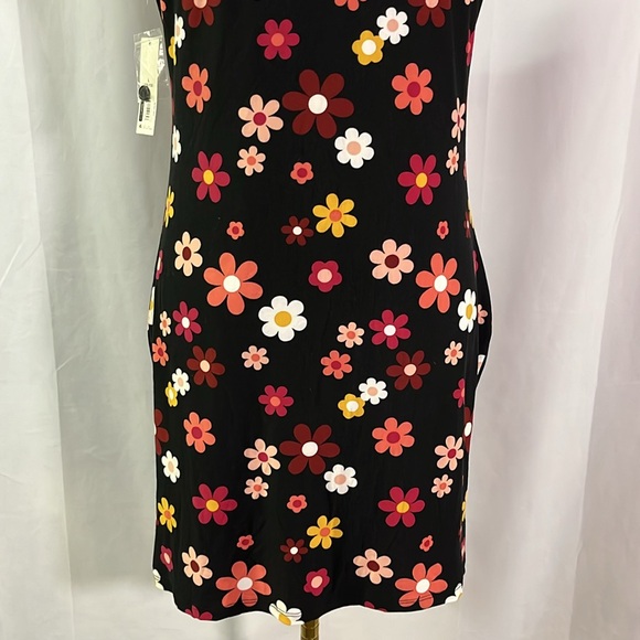 NWT No Boundaries Multicolor Floral Print Button Front Shirt Dress - Picture 13 of 16